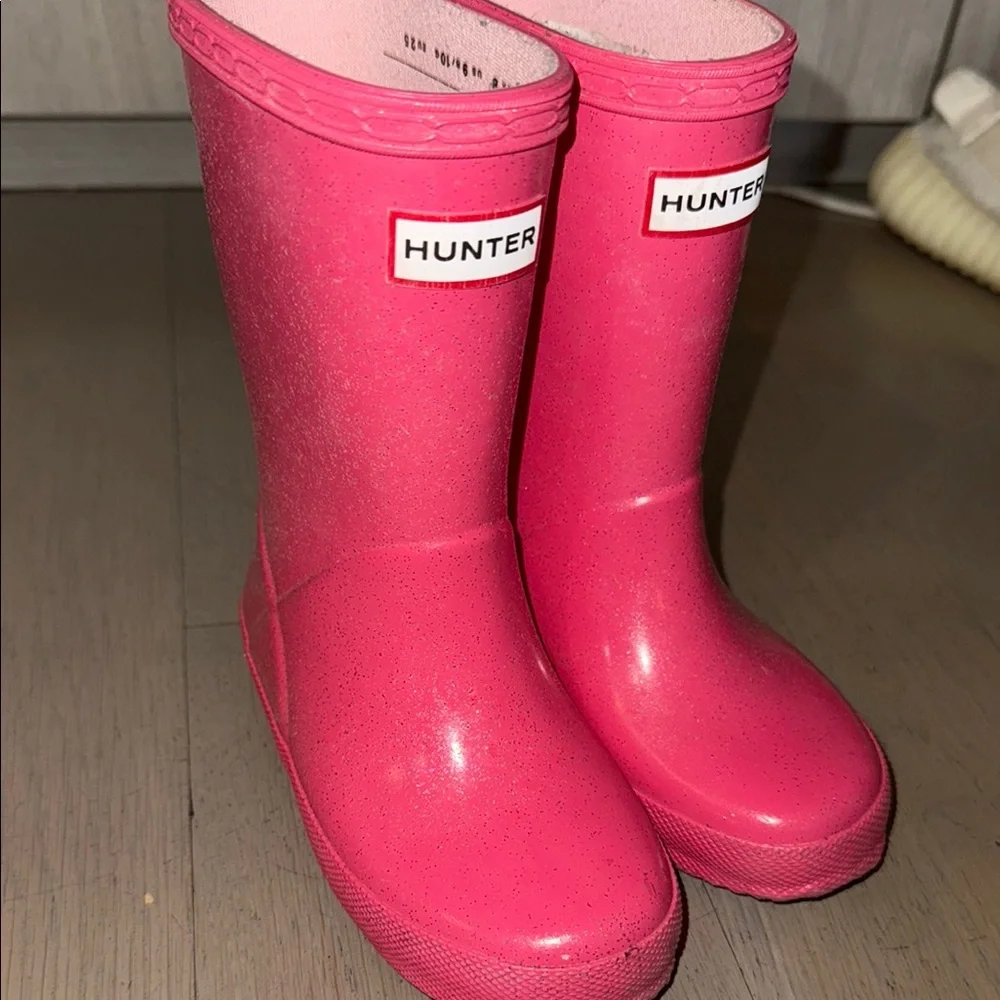 Hunter Fuchsia Waterproof Boots